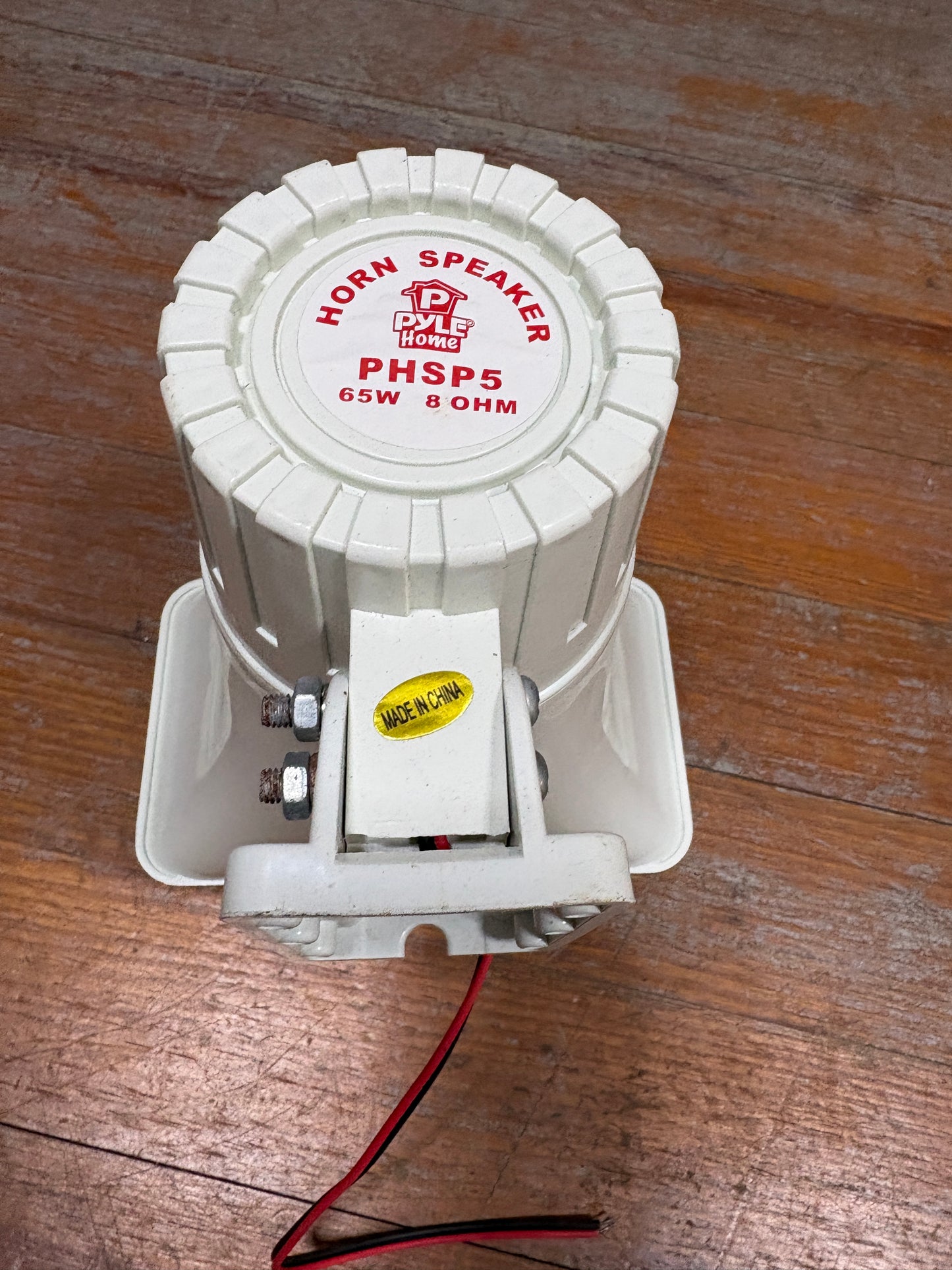 PHSP5 8" 65W 8-Ohm Indoor & Outdoor PA Horn Speaker 65 Watts, White