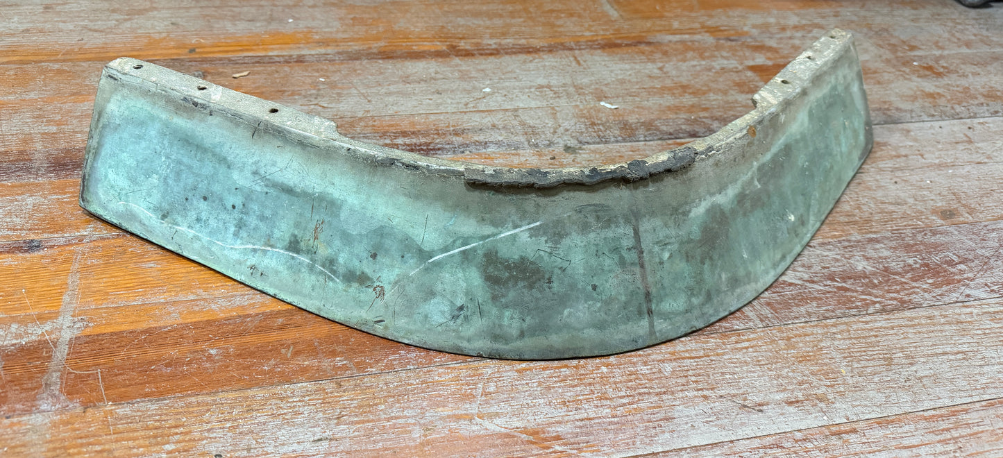Vintage Bronze Bow Rub Rail Piece - 28" Wide x 9 7/8" Length