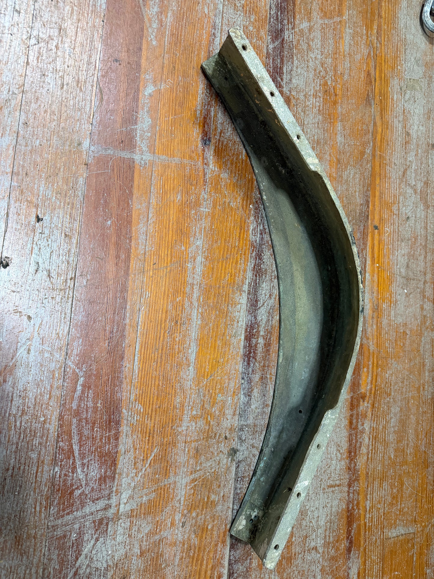 Vintage Bronze Bow Rub Rail Piece - 28" Wide x 9 7/8" Length