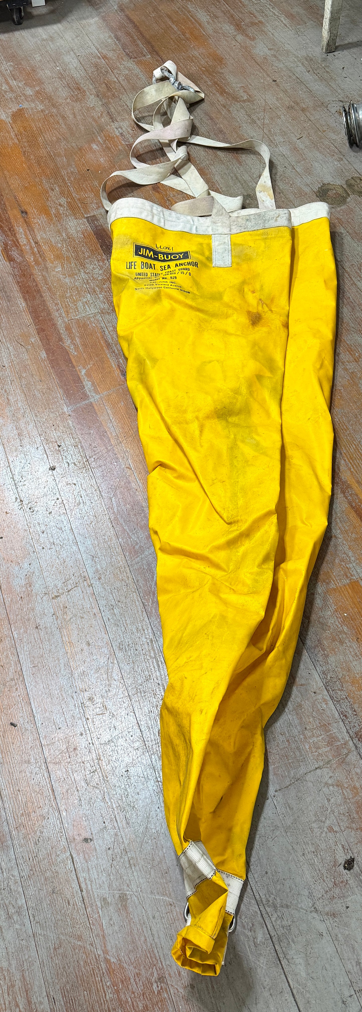 Jim Buoy Life Boat Sea Anchor MODEL NO. 929