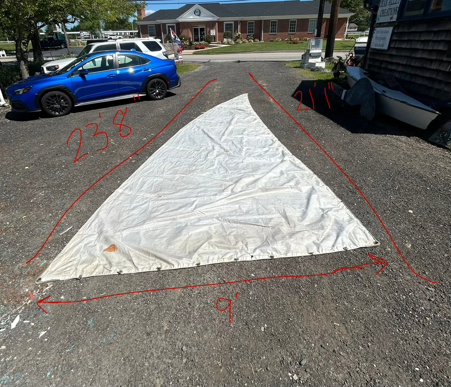 Ratsey & Lapthorn Sail – 23’8” × 21’1” × 9’