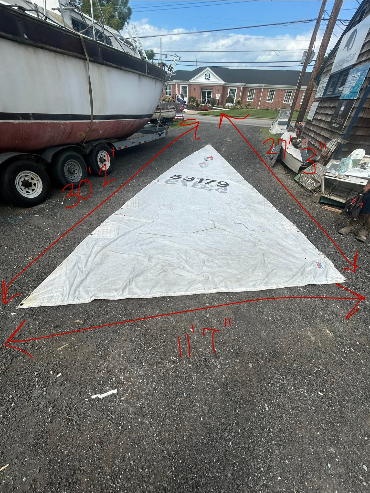 North Sails Catalina 27 Mainsail – 27’3” Luff – 11’7” Foot