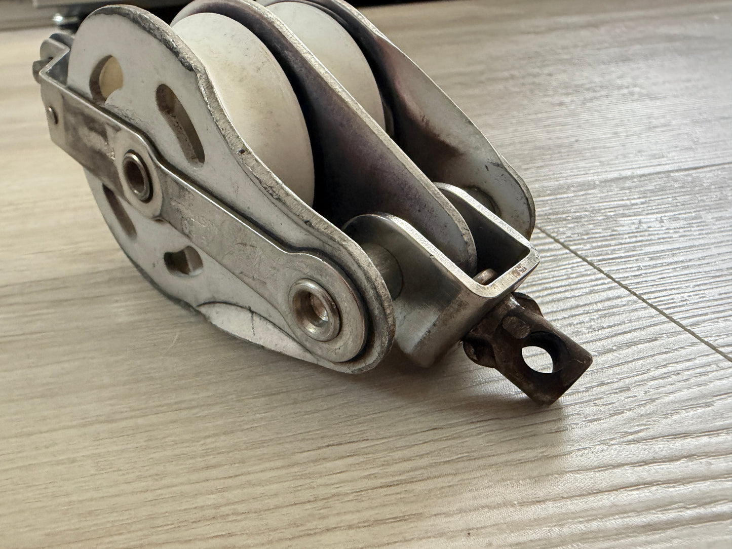 Fico 2 1/4" Double Sheave Swivel Block With Becket - 1/2" Line