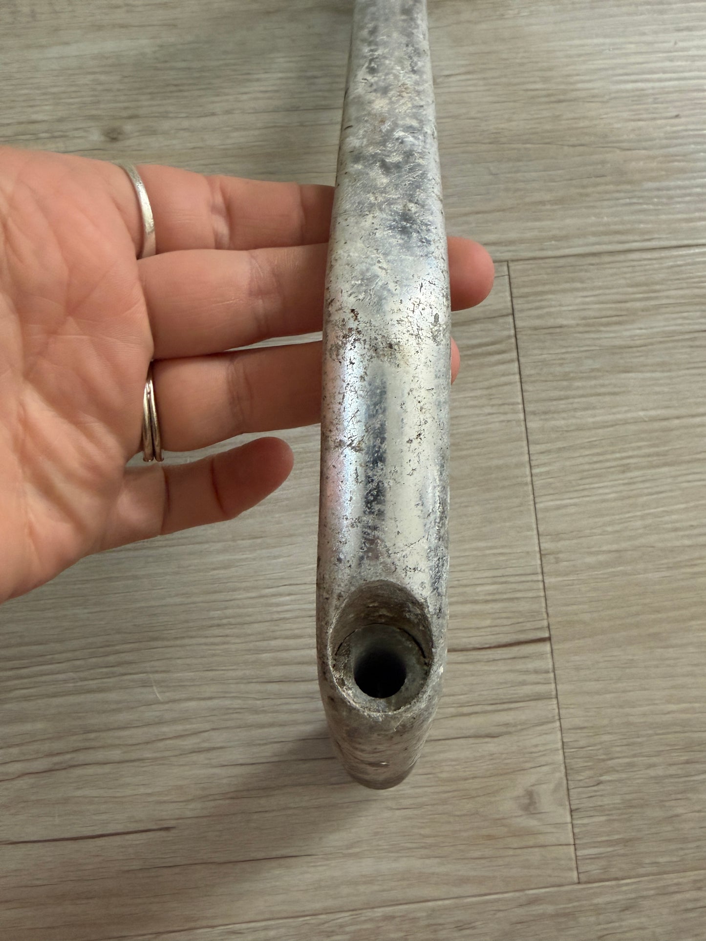 Aluminum Winch Handle / Crank - 1/2" Inside Square x 7/8" Diameter