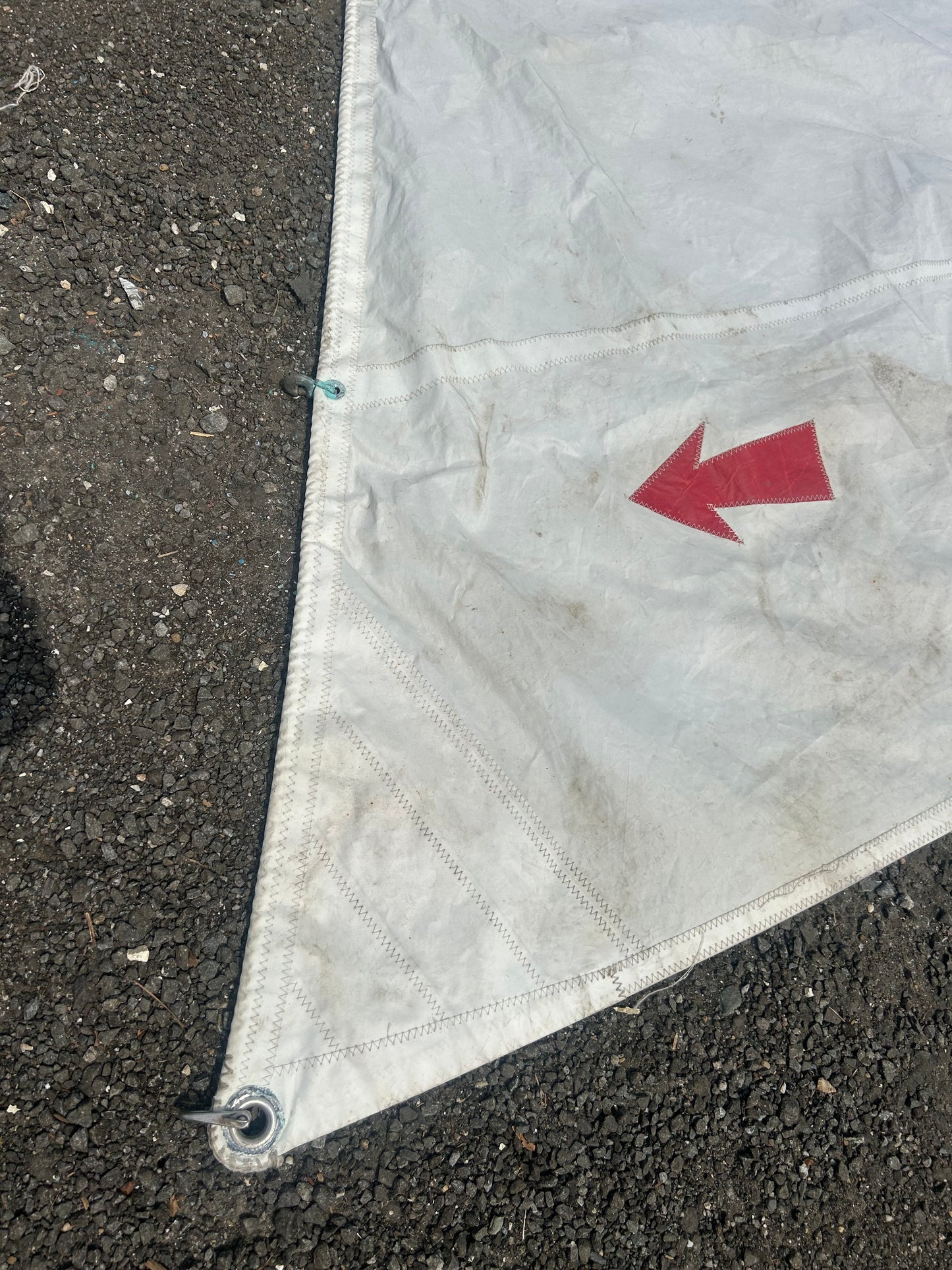 Headsail Hank-On  31’1” x 28’3” x 12’ White Dacron