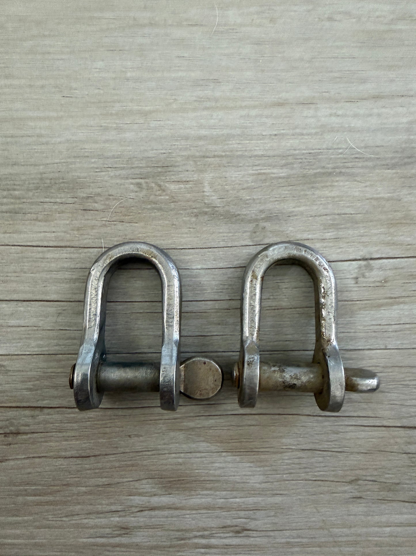 PAIR D Shackles - 5/16" Pin Diameter - 5/8" Width