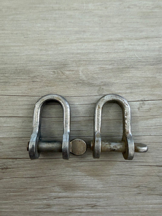 PAIR D Shackles - 5/16" Pin Diameter - 5/8" Width