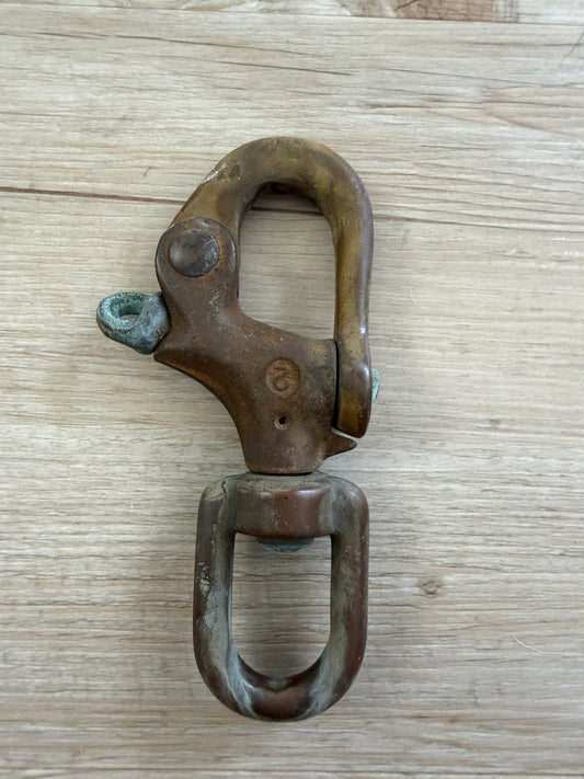 Solid Bronze Merriman #2 Swivel Bail Shackle - 3/4" x 1" Bail