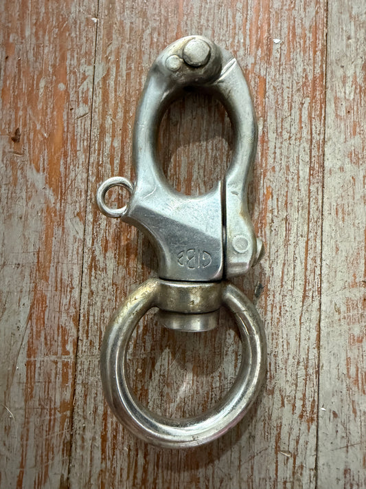 Large Gibb Swivel Bail Shackle - 1 3/8" Bail - More Rusty Appearance