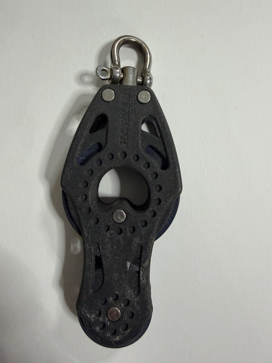 Harken 57C Fiddle Block- 2 1/4” Large Sheave & 1 3/8” Small Sheave- 7/16” Line