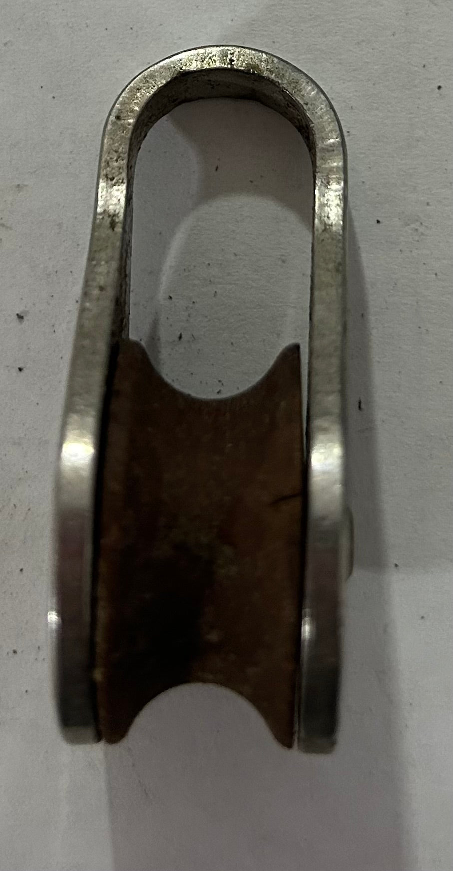 Mini Stainless Steel block with tufnol sheave (7/8")