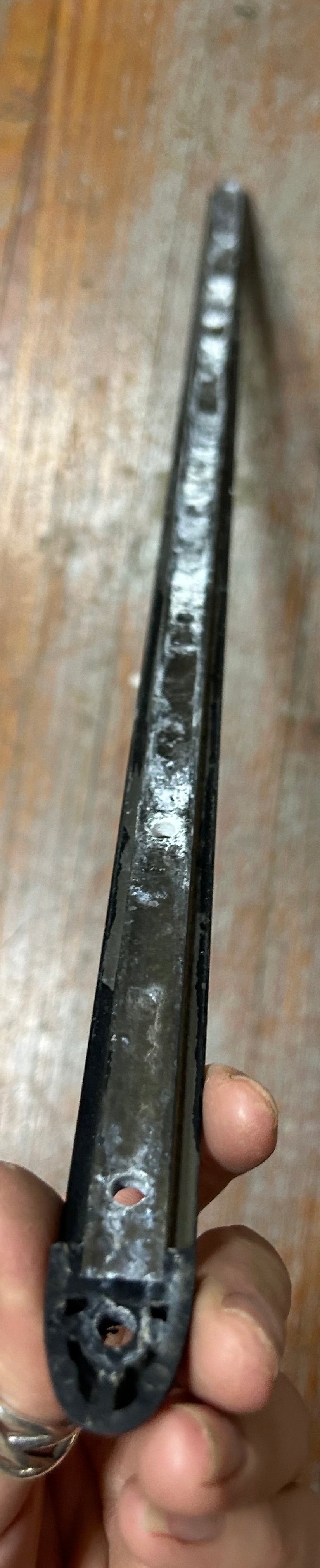 22 3/4" Black Aluminum Track