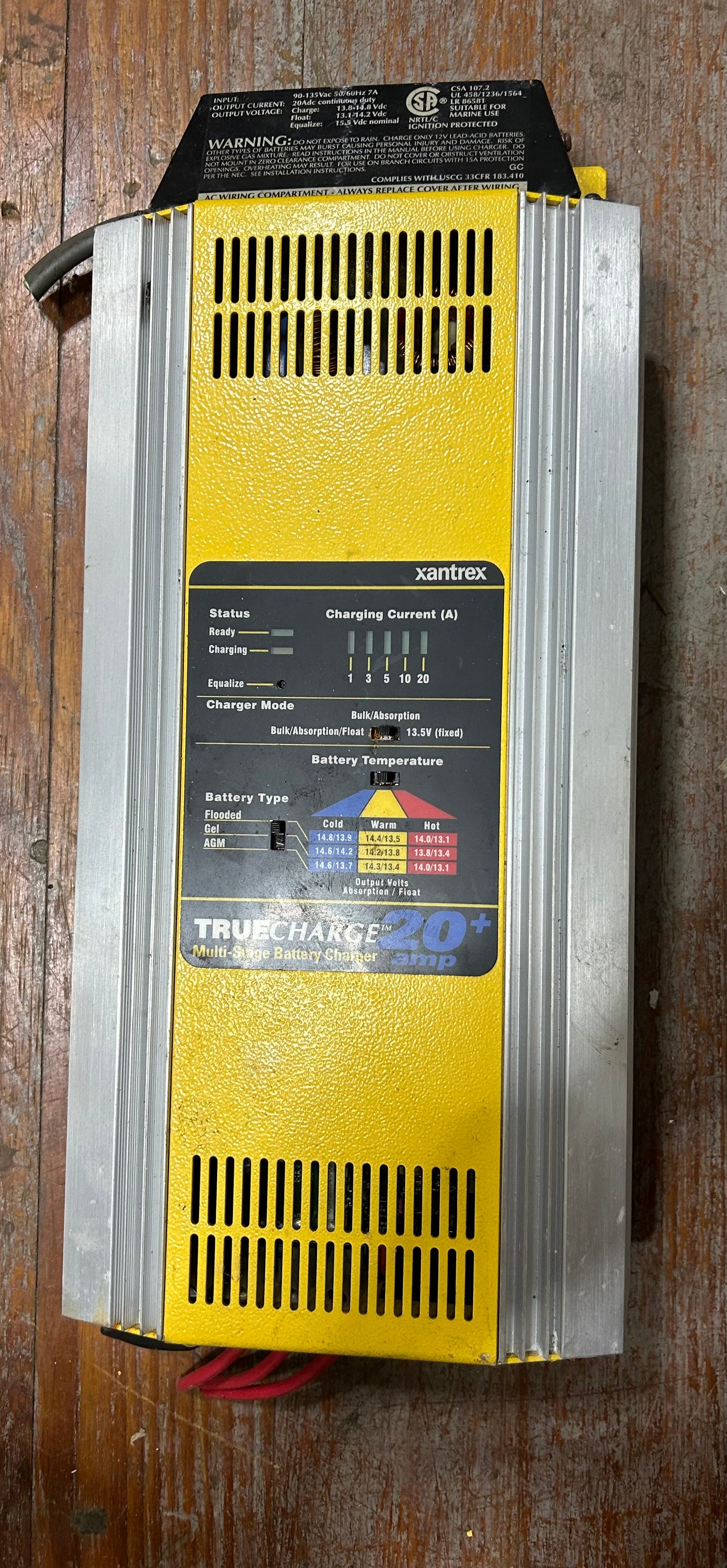 Xantrex TrueCharge 20+ 20A Multi-Stage Marine Battery Charger 12V 804-0220