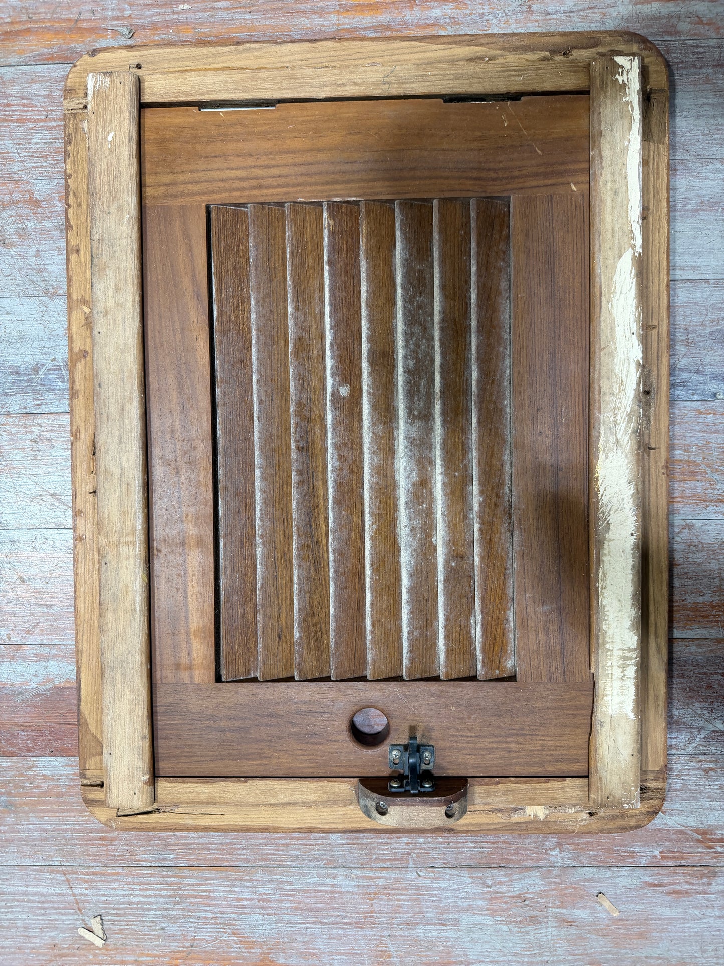 Framed Louvered Door ID: 19 1/2" x 14 1/4"- Catalina Morgan 38 -- #281
