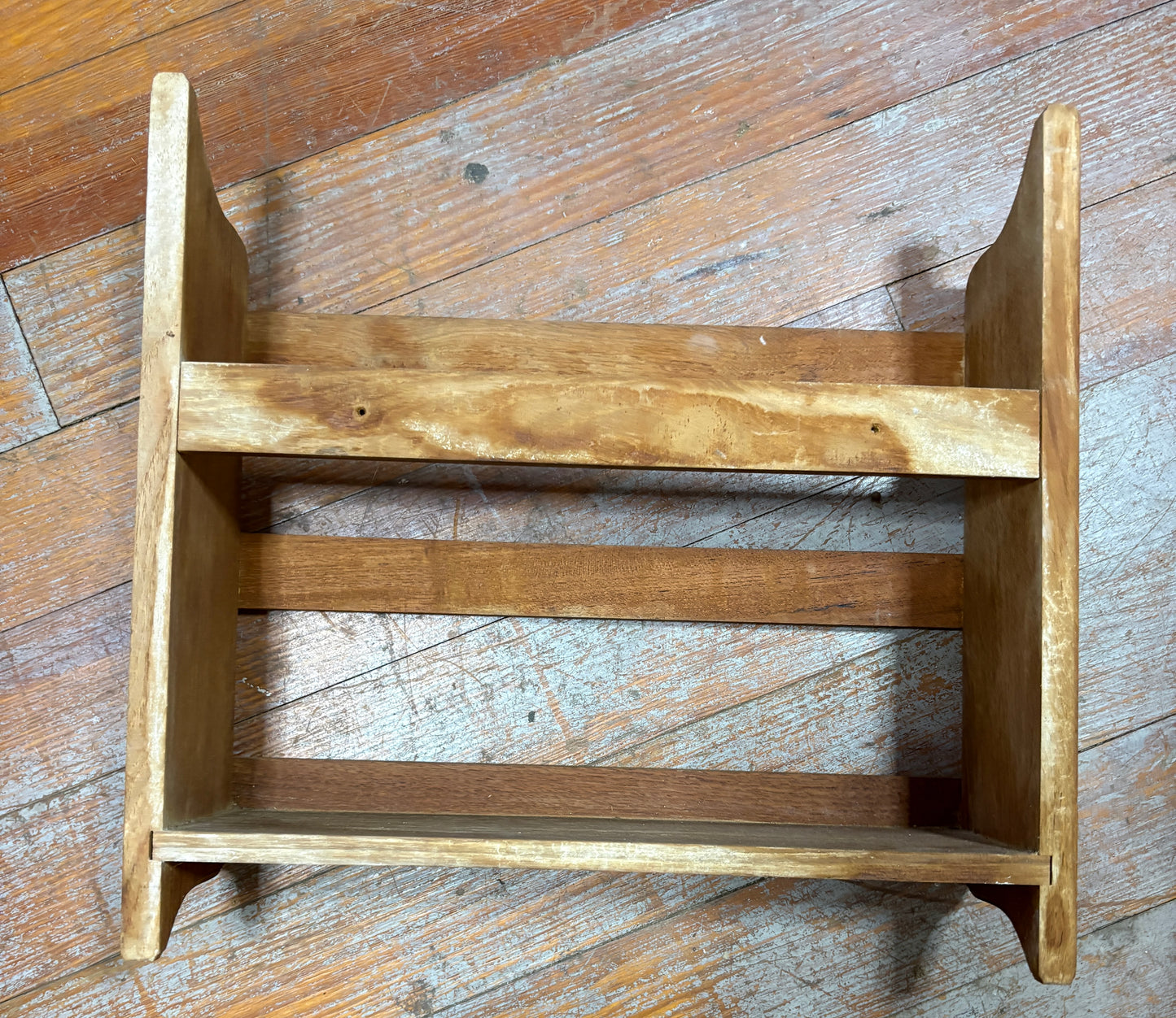 Teak Magazine Rack 14 3/4" x 14" x 4 5 /16"