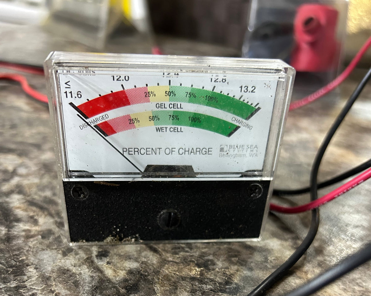 12V Battery State of Charge Meter Analog Gauge