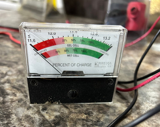 12V Battery State of Charge Meter Analog Gauge