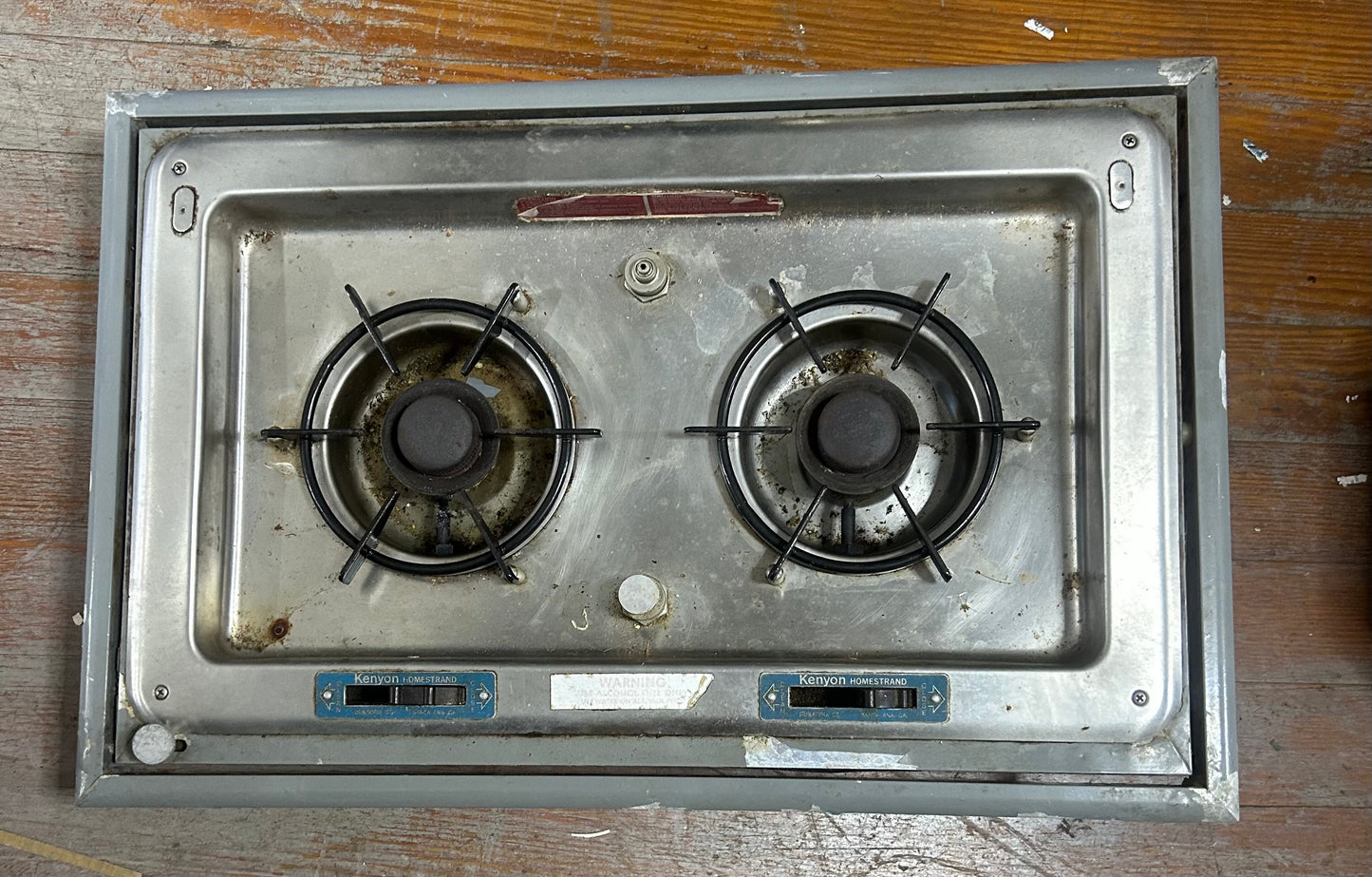 Kenyon Homestrand 209G 2 Burner Gimbaled Alcohol Marine Stove w/ Cutting Board