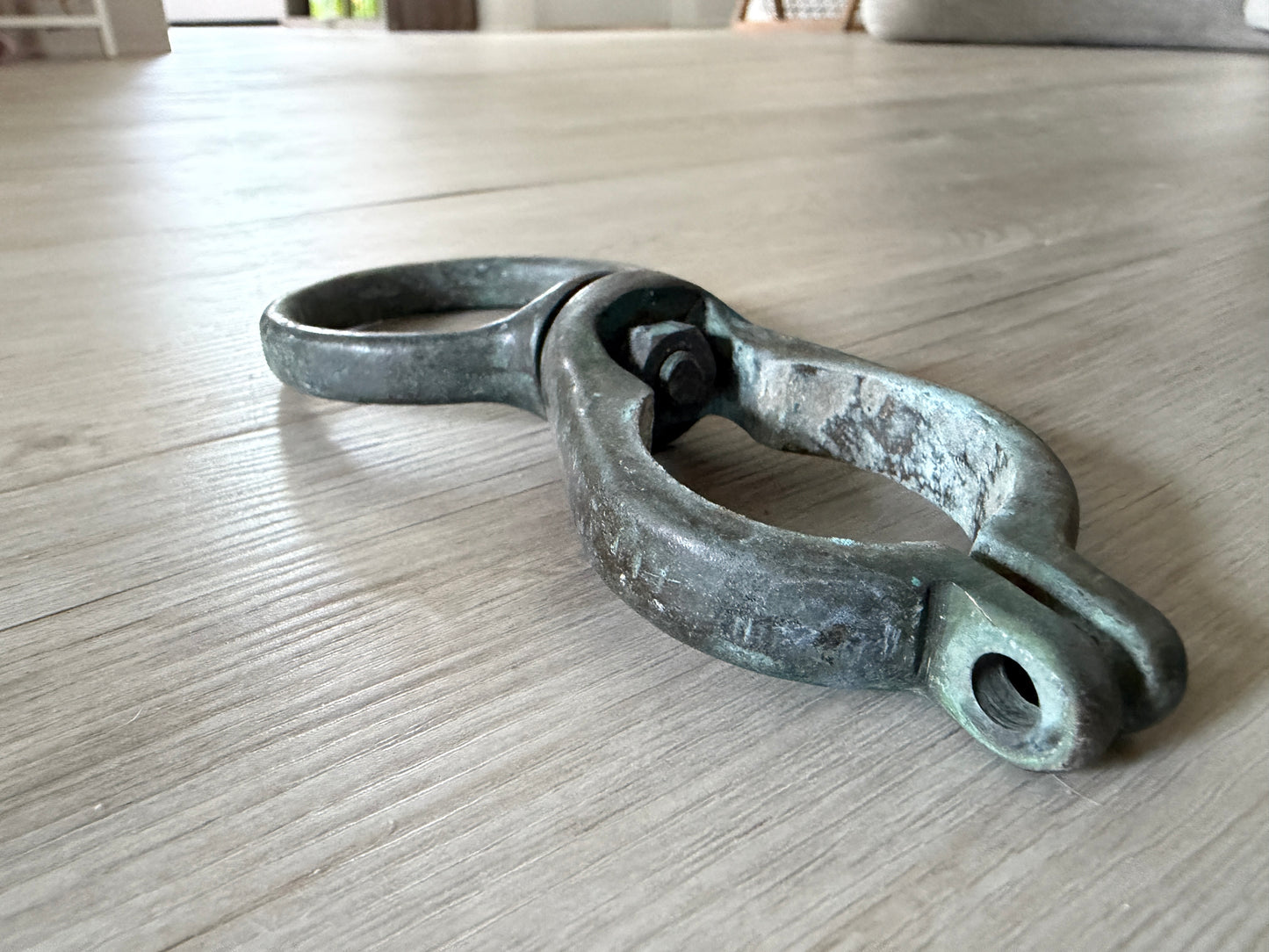 Sunfish Sailboat Bronze Gooseneck- Large Ring 2 7/16” - Smaller Ring 1 1/2”
