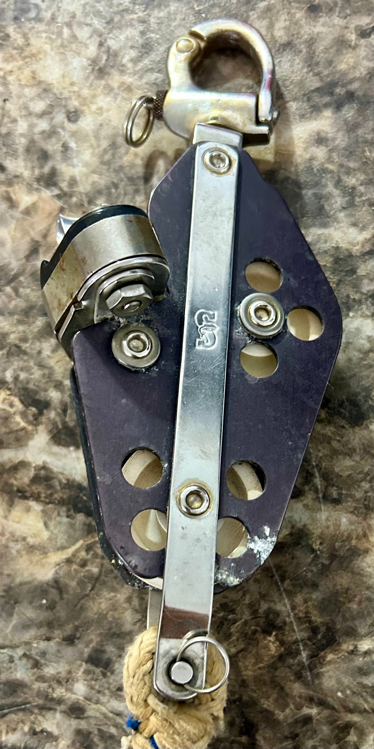 Schaefer Fiddle Block With Cam Cleat and becket - 3/8" Line
