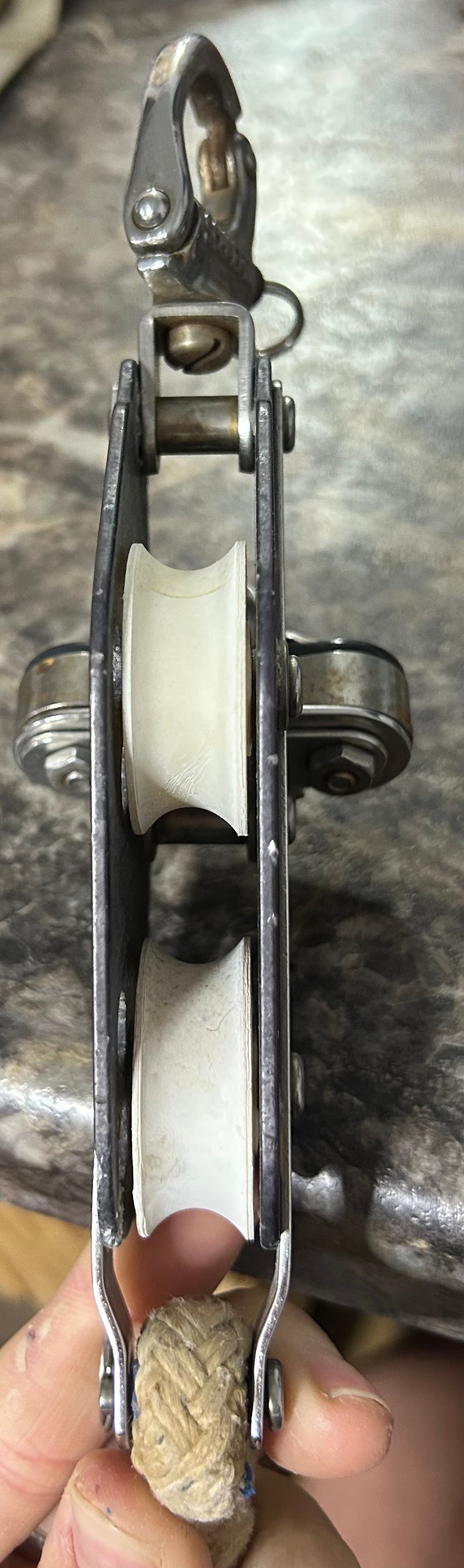 Schaefer Fiddle Block With Cam Cleat and becket - 3/8" Line