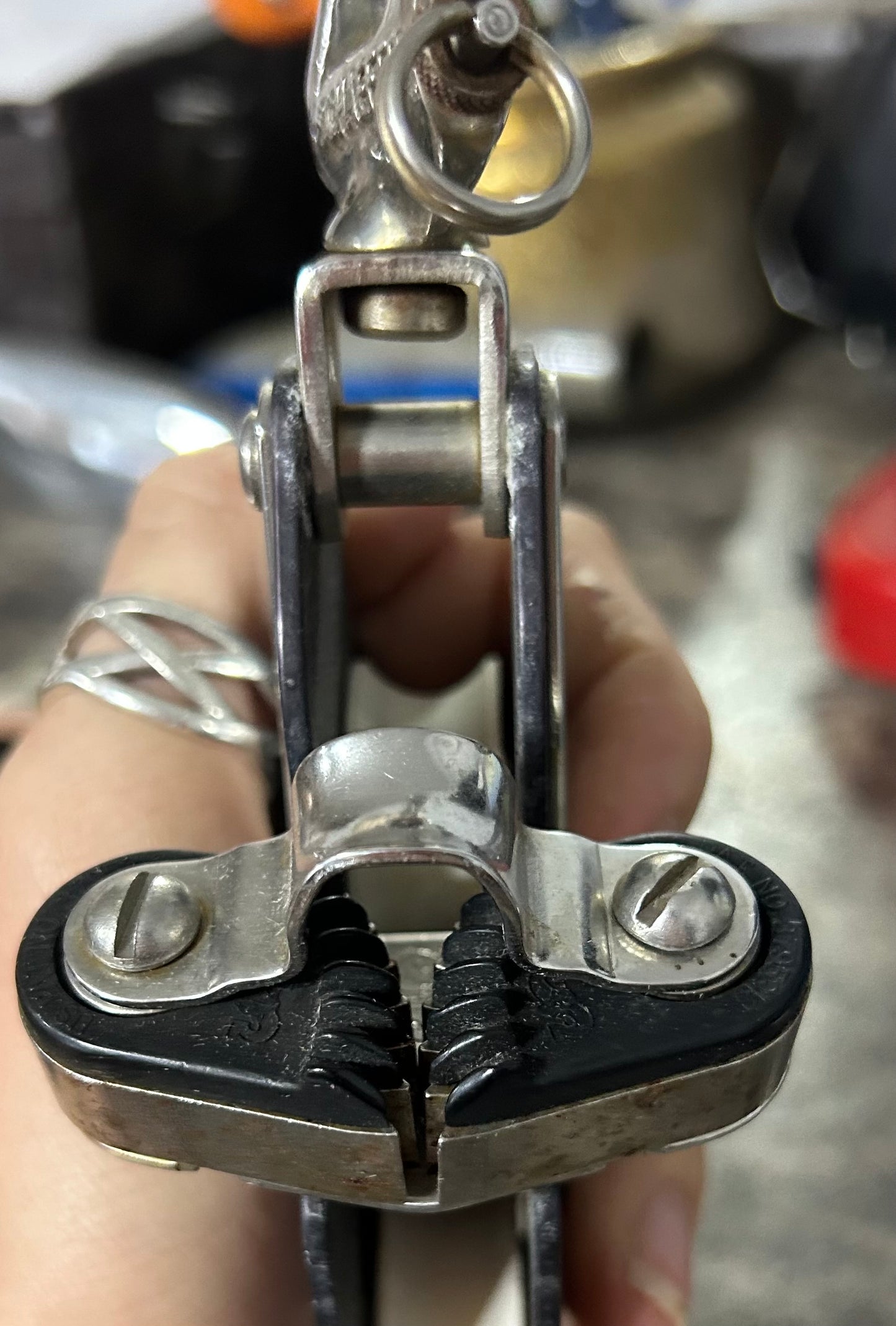 Schaefer Fiddle Block With Cam Cleat and becket - 3/8" Line