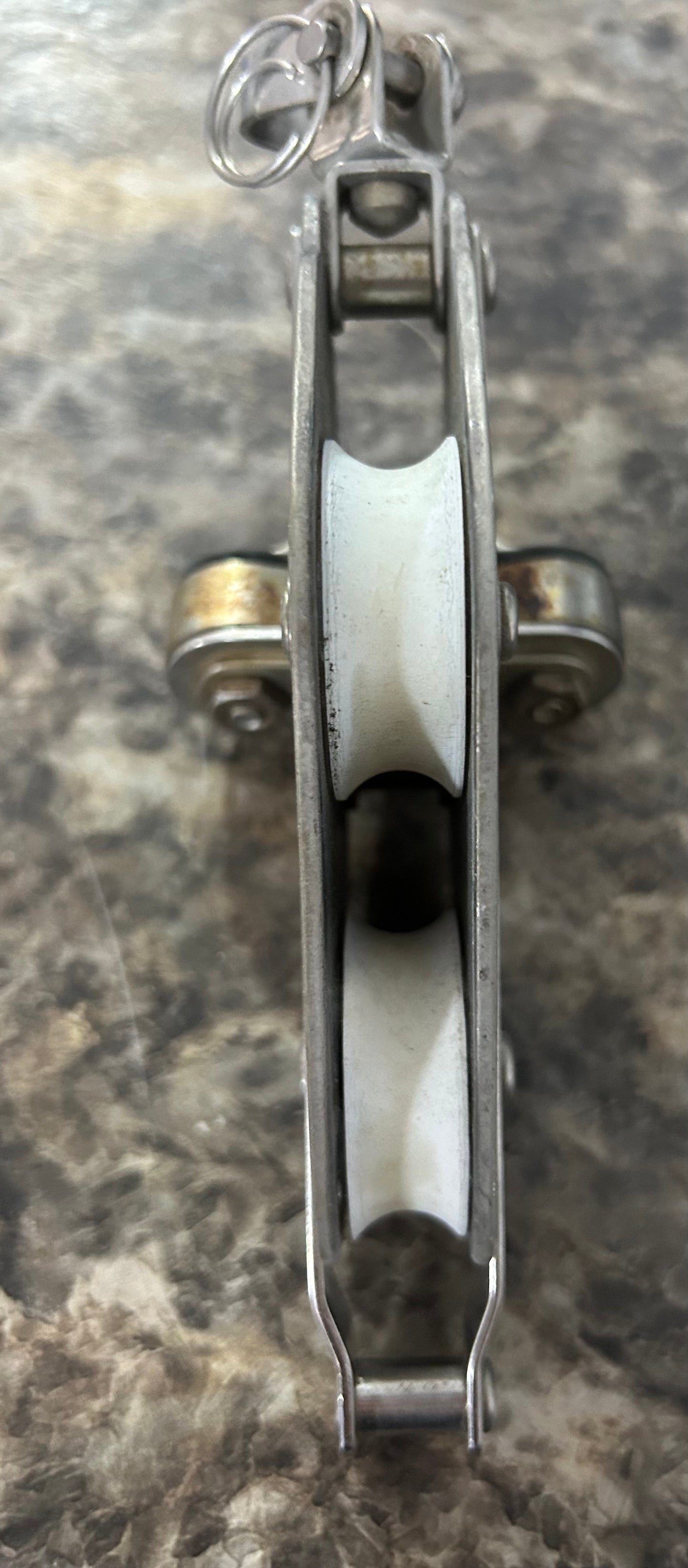 Schaefer Fiddle Block With Cam Cleat and becket - 3/8" Line Swivel Shackle