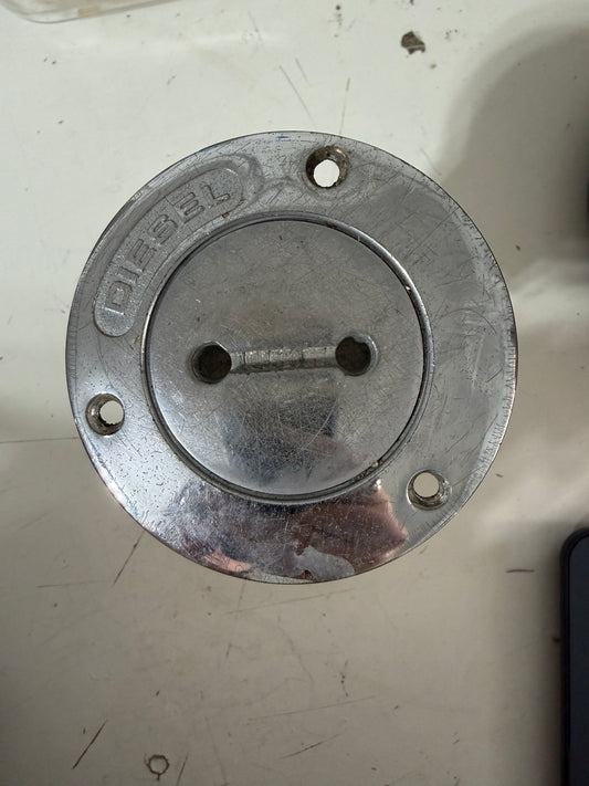 Perko Bronzed Diesel Plug / Cap / Deck Fill Plate - 1 1/2" Diameter