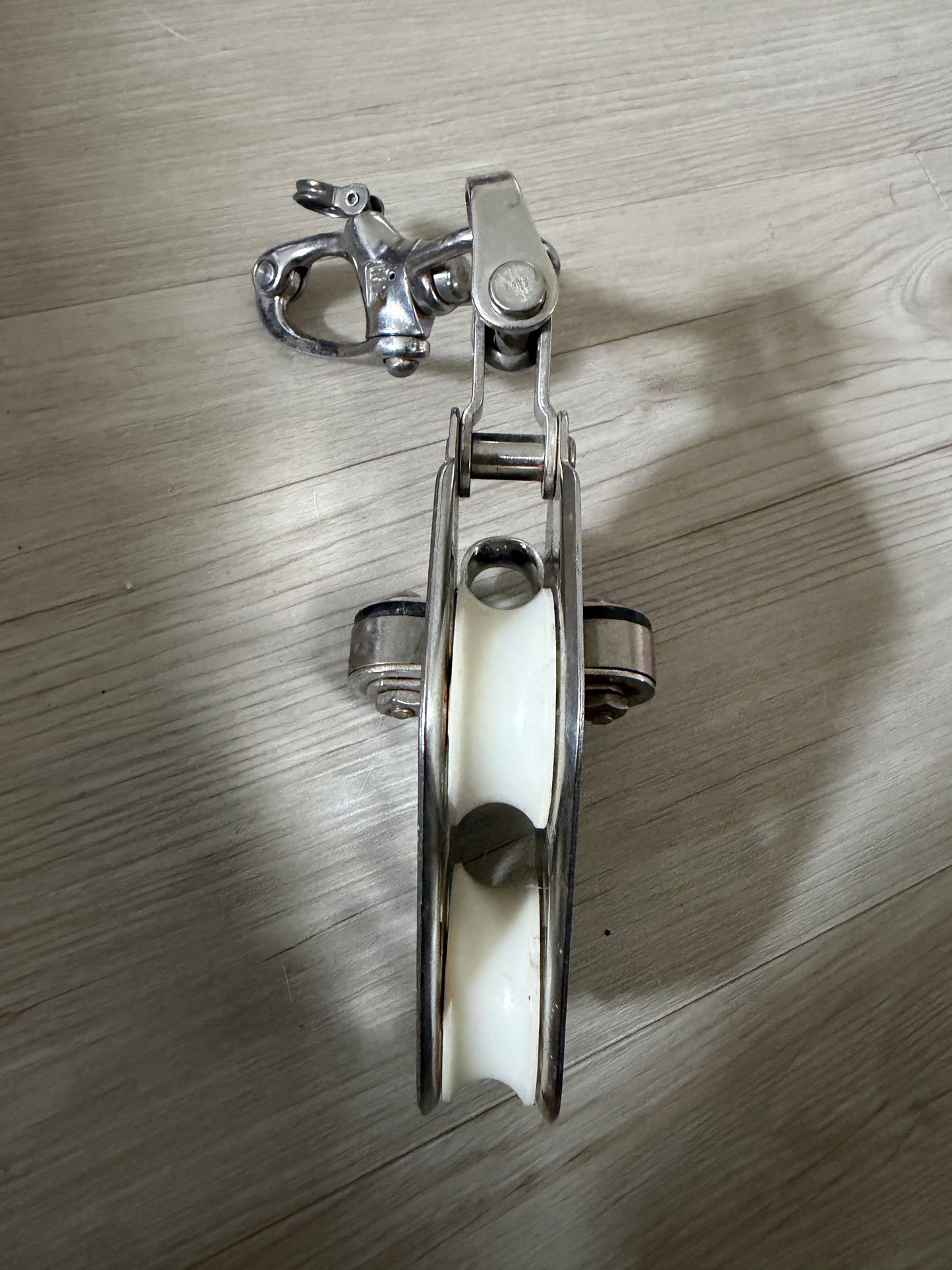 Schaefer Fiddle Block With Cam Cleat & Shackle - 3/8" Line