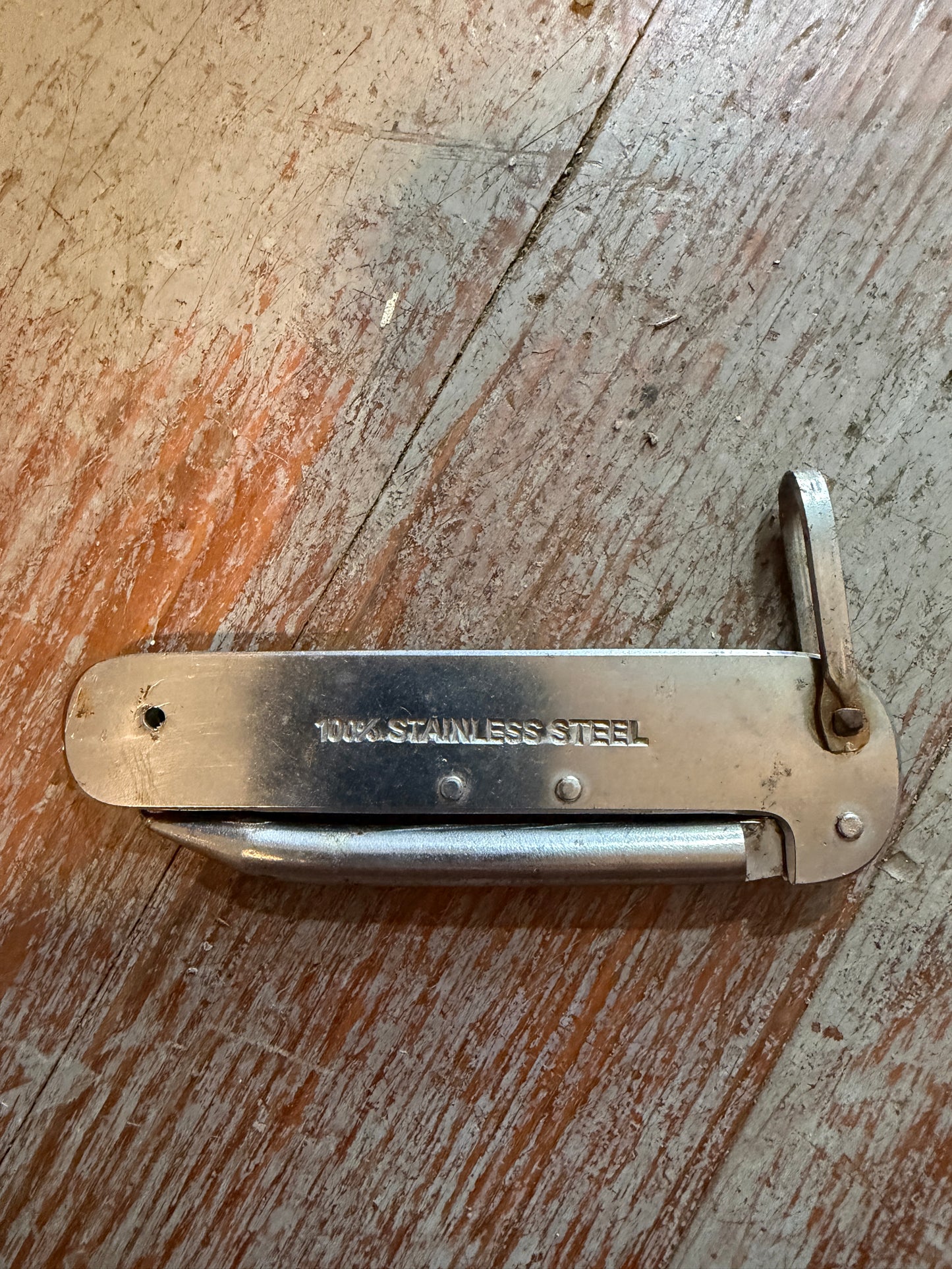 TELO 100% Stainless Steel Rigging Knife - Small Rust Areas