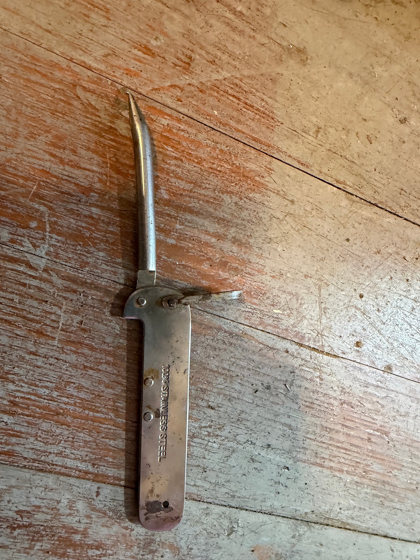 TELO 100% Stainless Steel Rigging Knife - Small Rust Areas