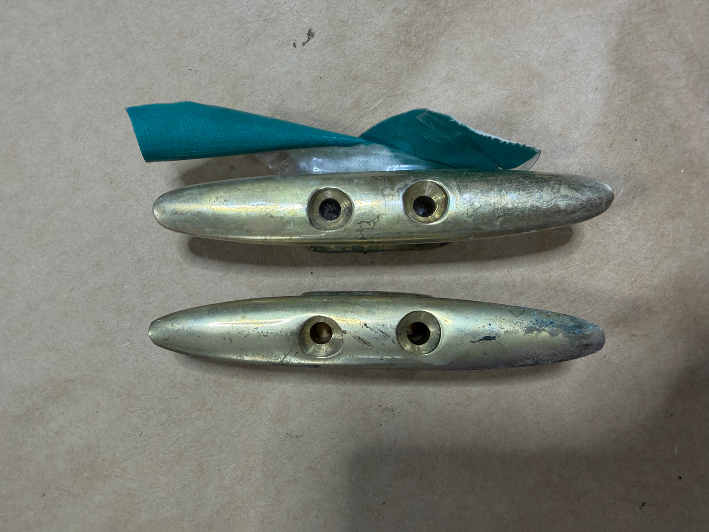 PAIR Solid Bronze 4" Pedestal Cleats