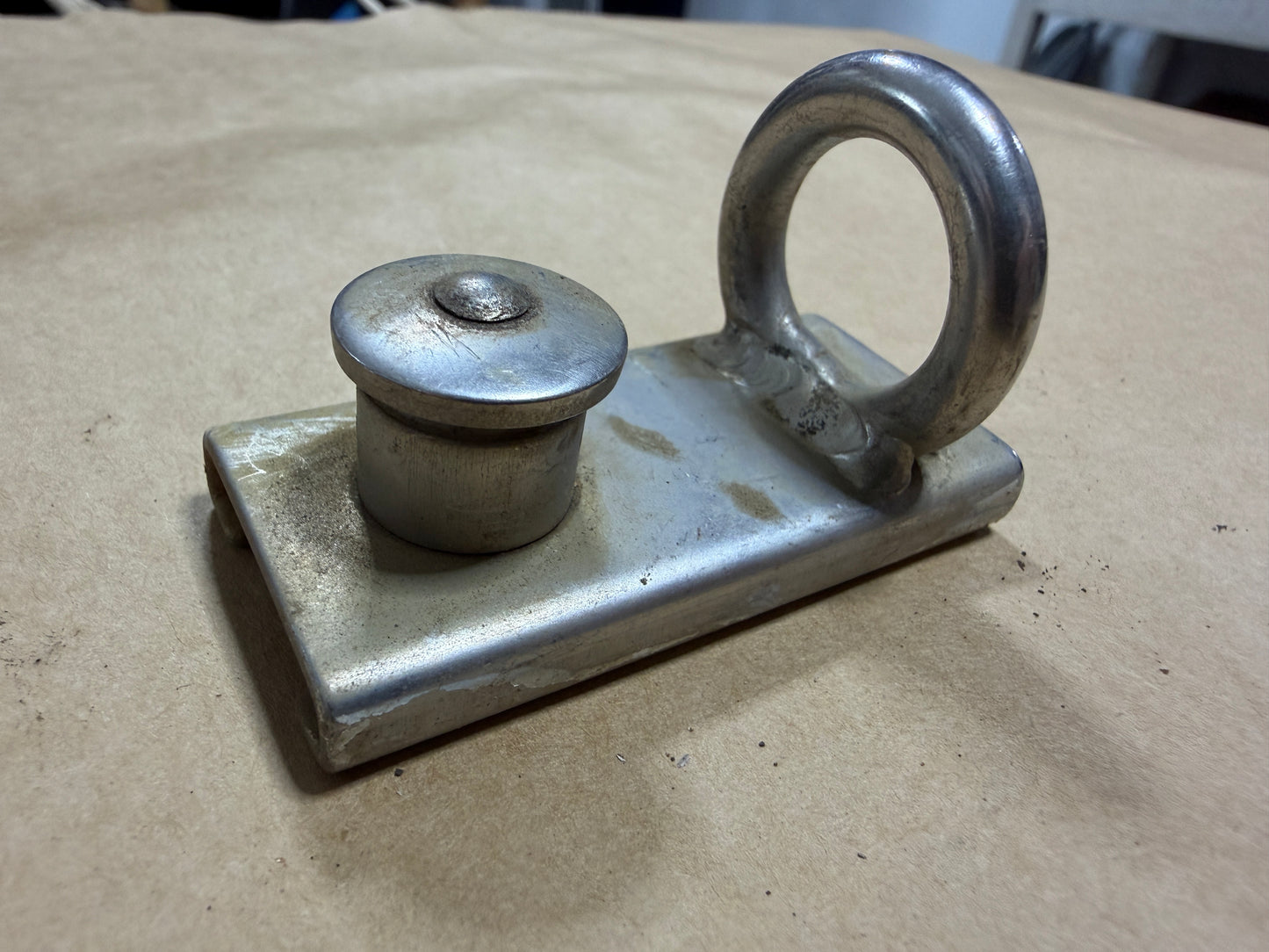 1" Stainless Steel Pull Top Spinnaker / Mast Track Car - 3/4" Eye