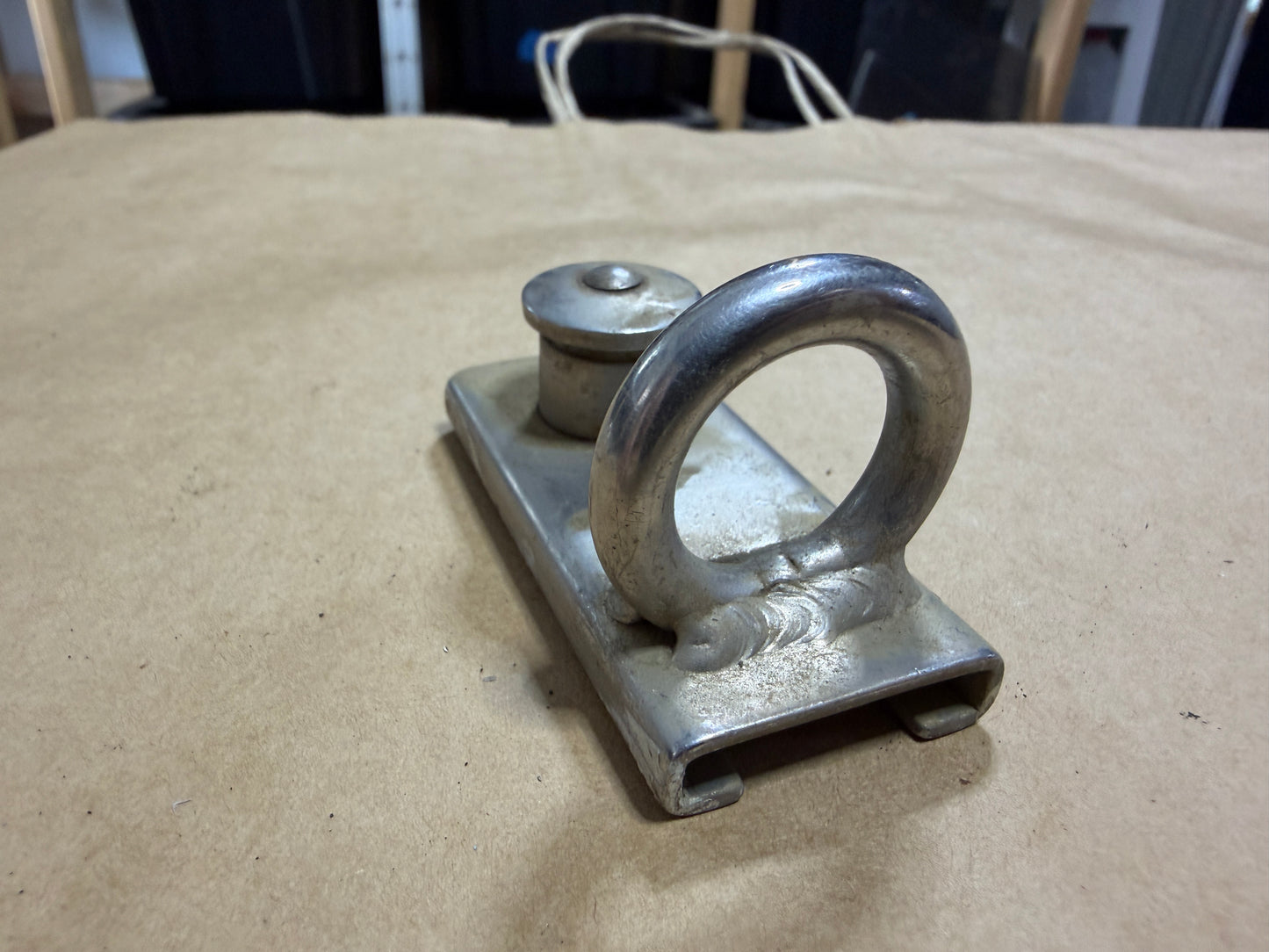 1" Stainless Steel Pull Top Spinnaker / Mast Track Car - 3/4" Eye