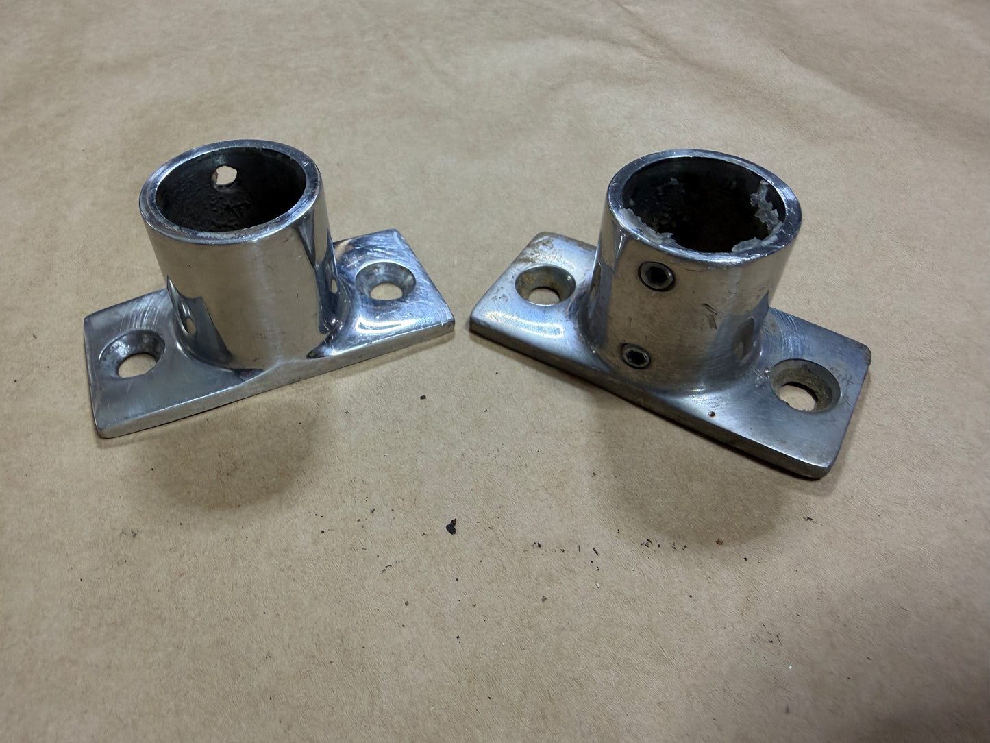 PAIR Stainless Steel Pedestal Feet - 1" Diameter