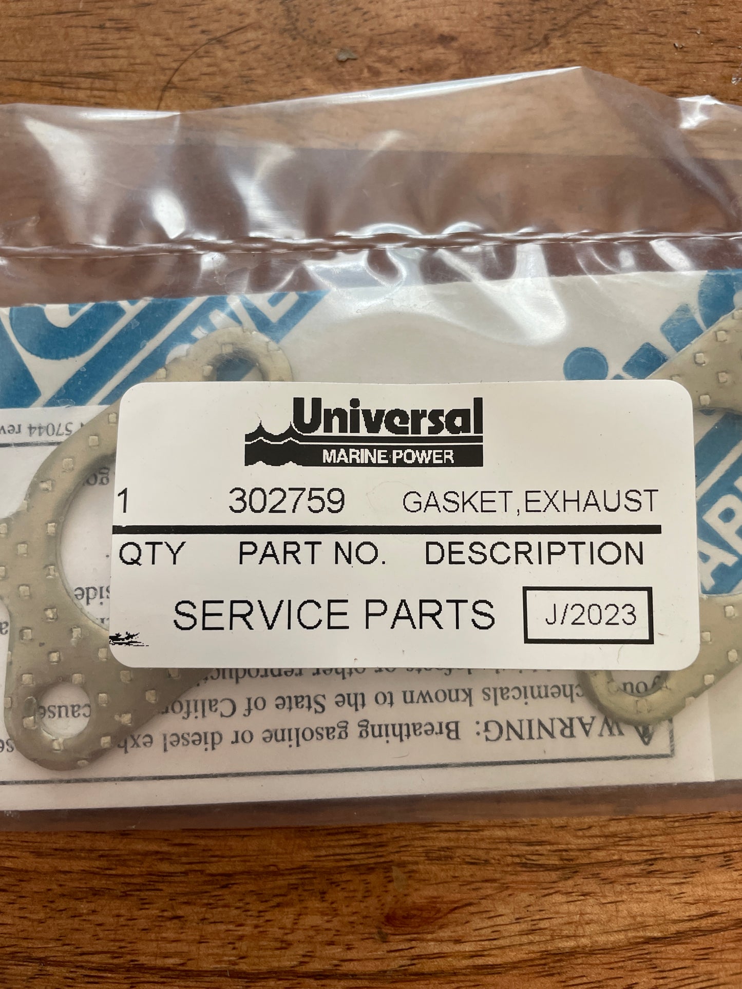 Universal Exhaust Minfold Gasket MODEL 302759 NEW