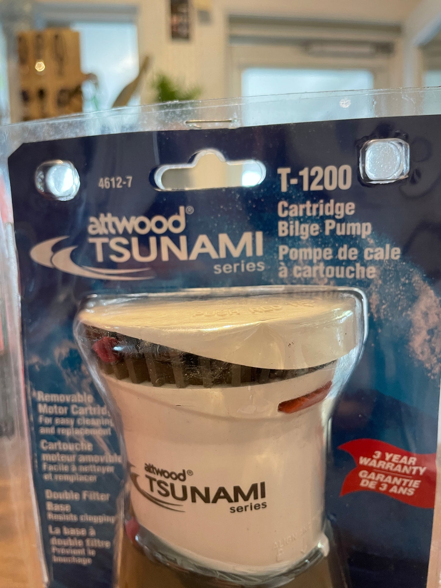 Attwood Tsunami T1200 Cartridge Bilge Pump- NEW