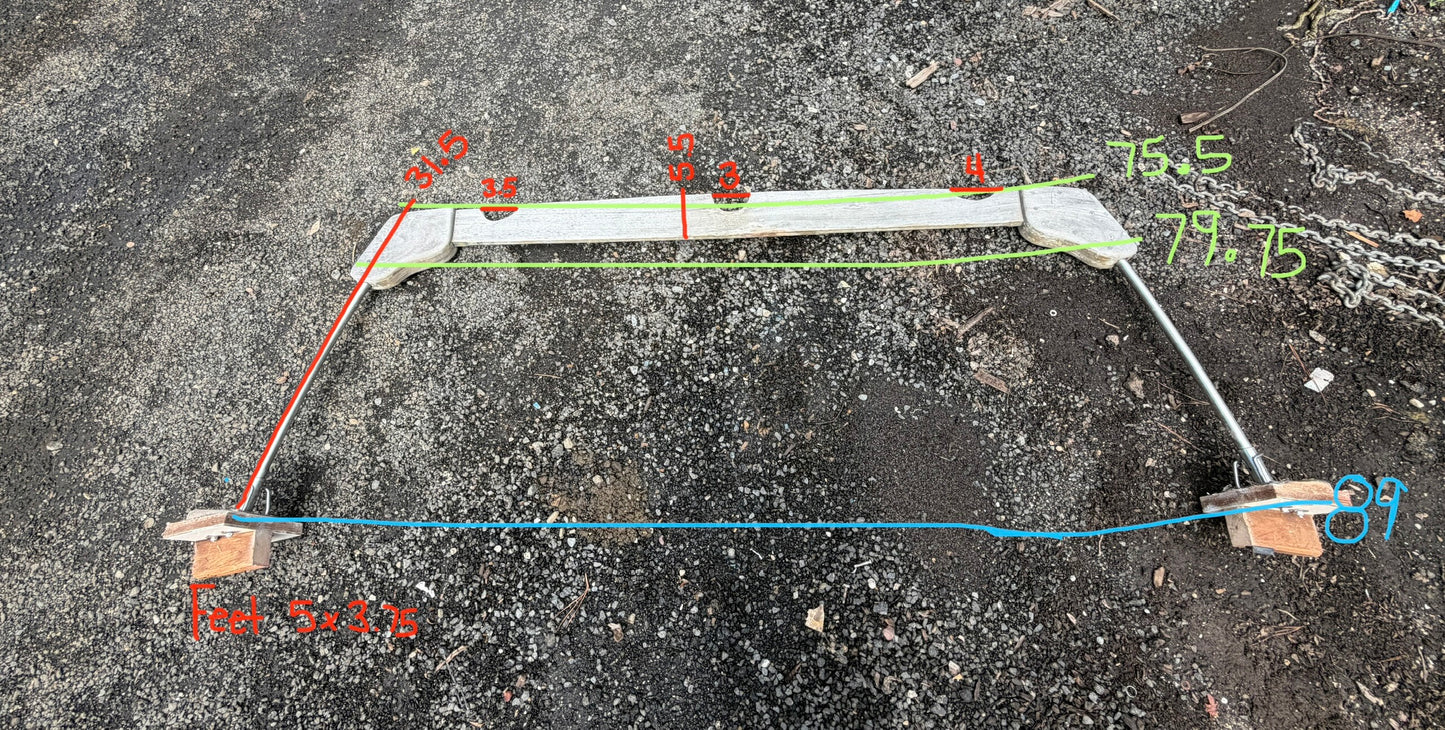 89" Width Boom Gallows - Custom Boat