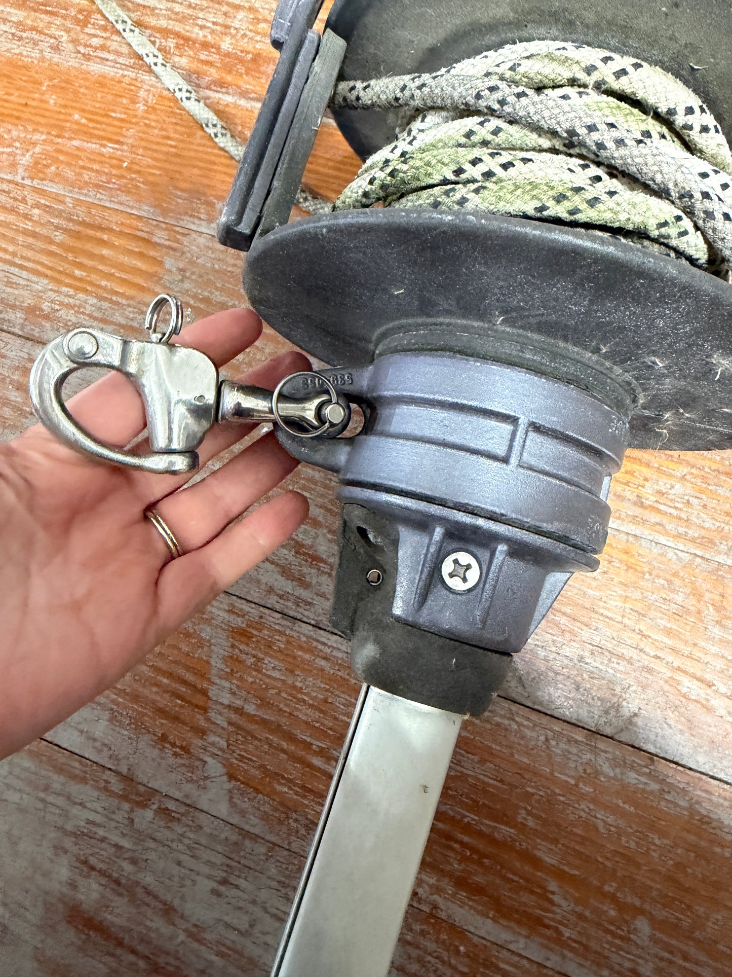 7" Diameter Roller Furling Drum With Fair Lead