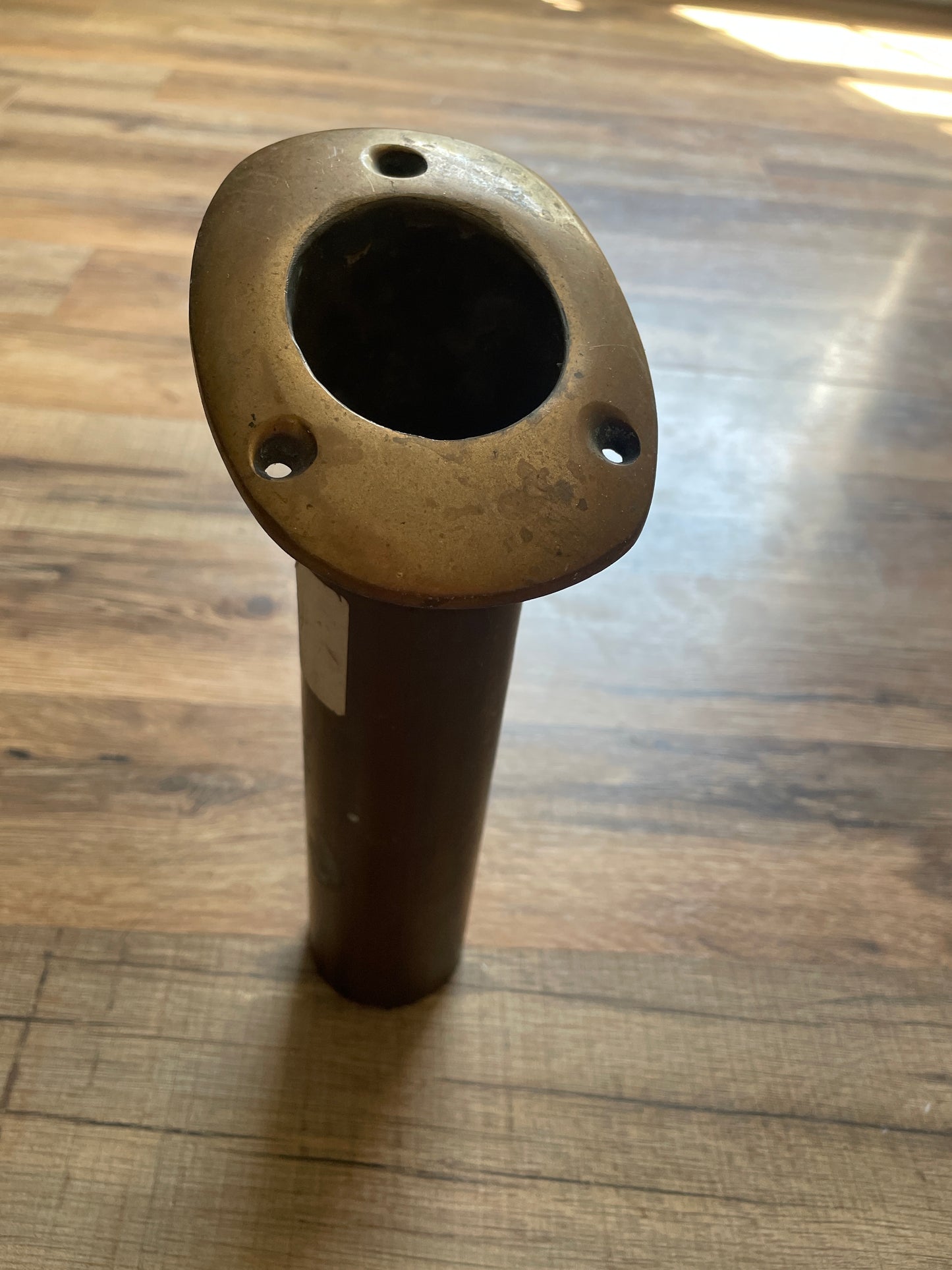 Vintage Bronze Flush Mount Rod Holder