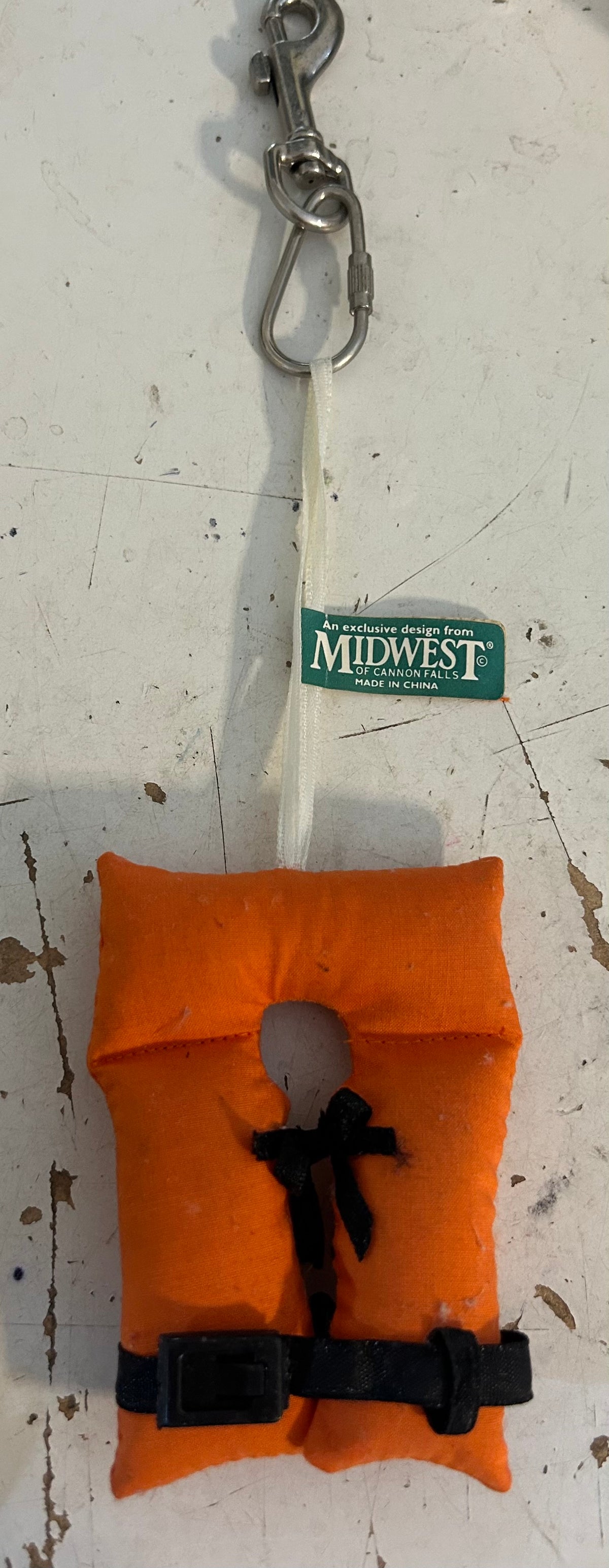 Vintage Midwest of Cannon Falls Life Jacket Christmas Ornament