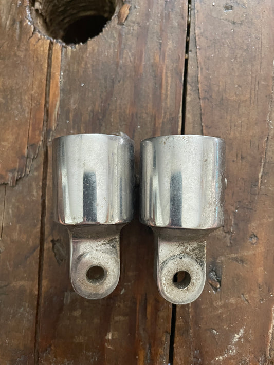 PAIR Stainless Steel External Eye Ends - 1”