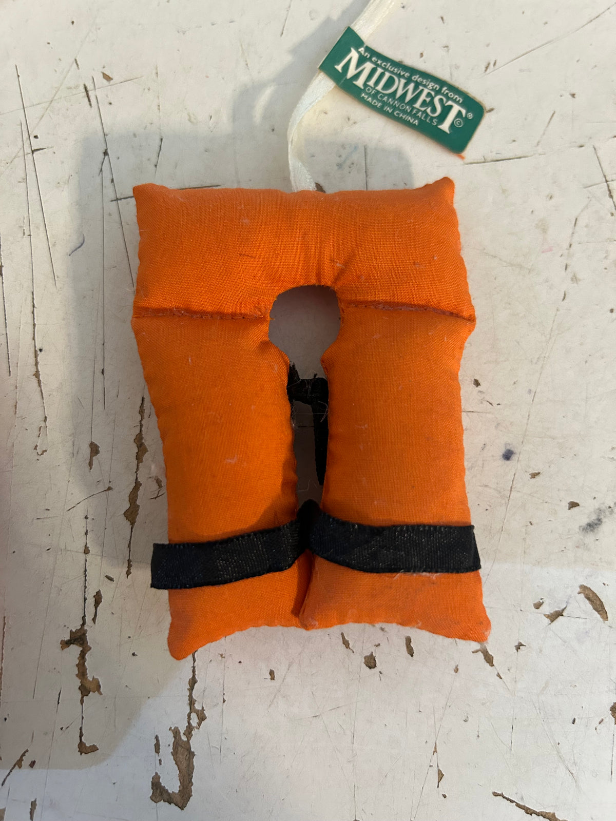 Vintage Midwest of Cannon Falls Life Jacket Christmas Ornament