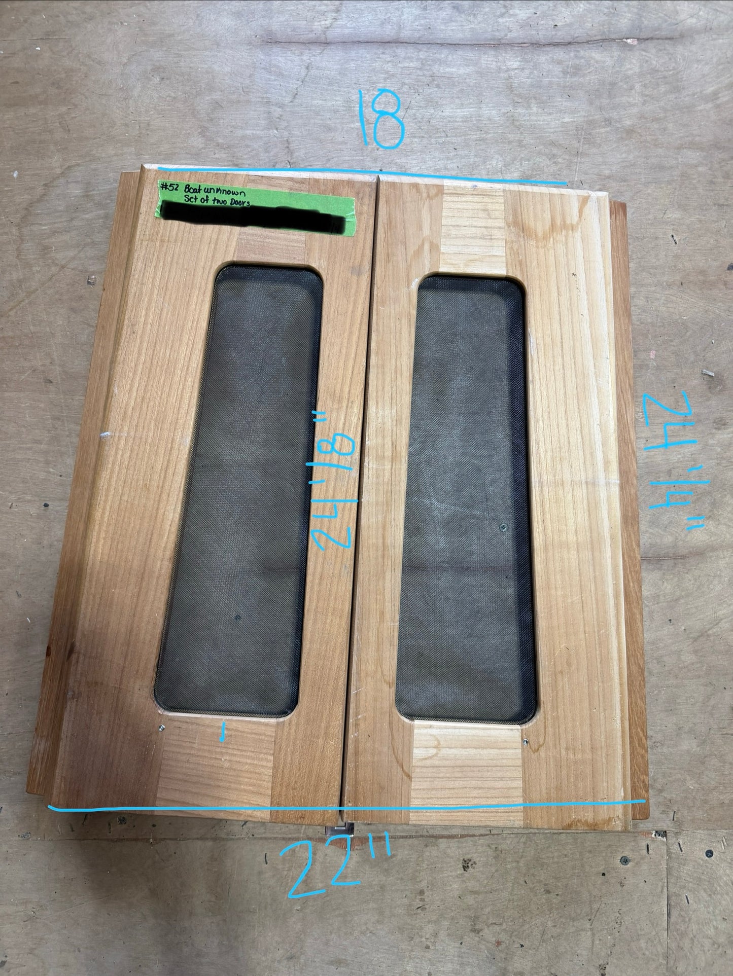 Hinged Set Of Companionway Doors -- #78