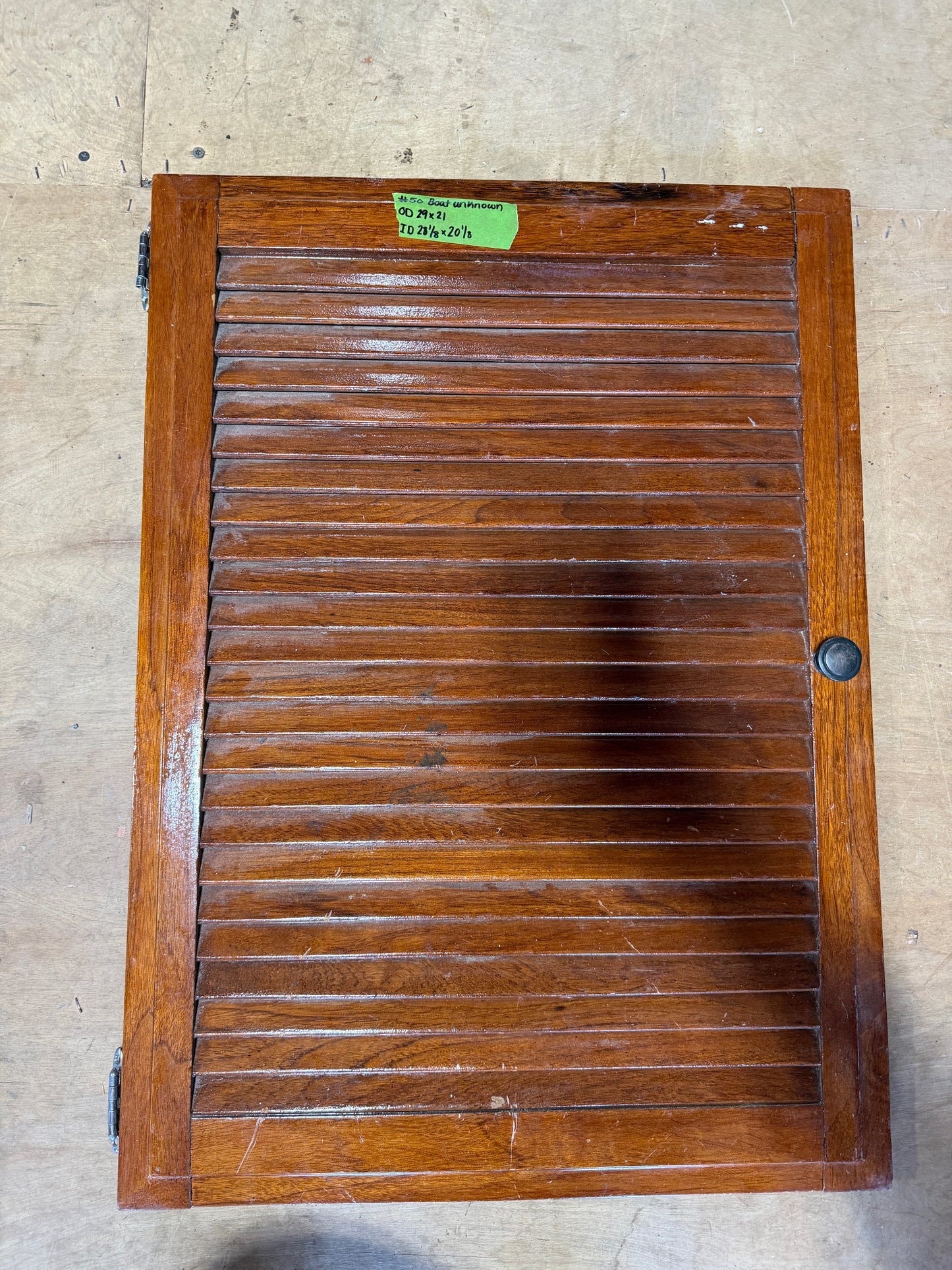 Interior Louvered Cabinet Door - ID: 28 1/8" x 20 1/8" -- #50