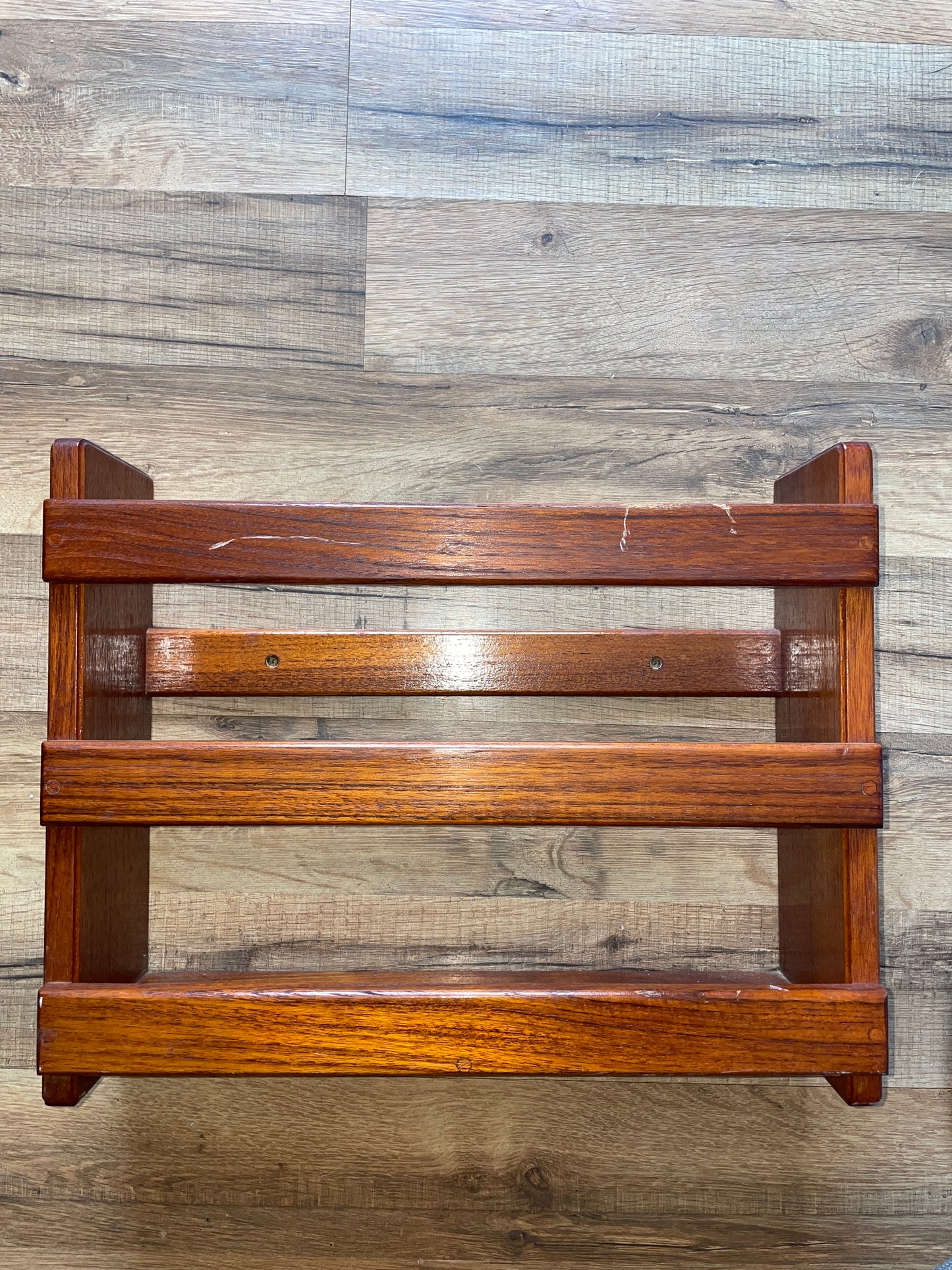 Seateak Magazine Rack - Dark Varnish Pearson 31