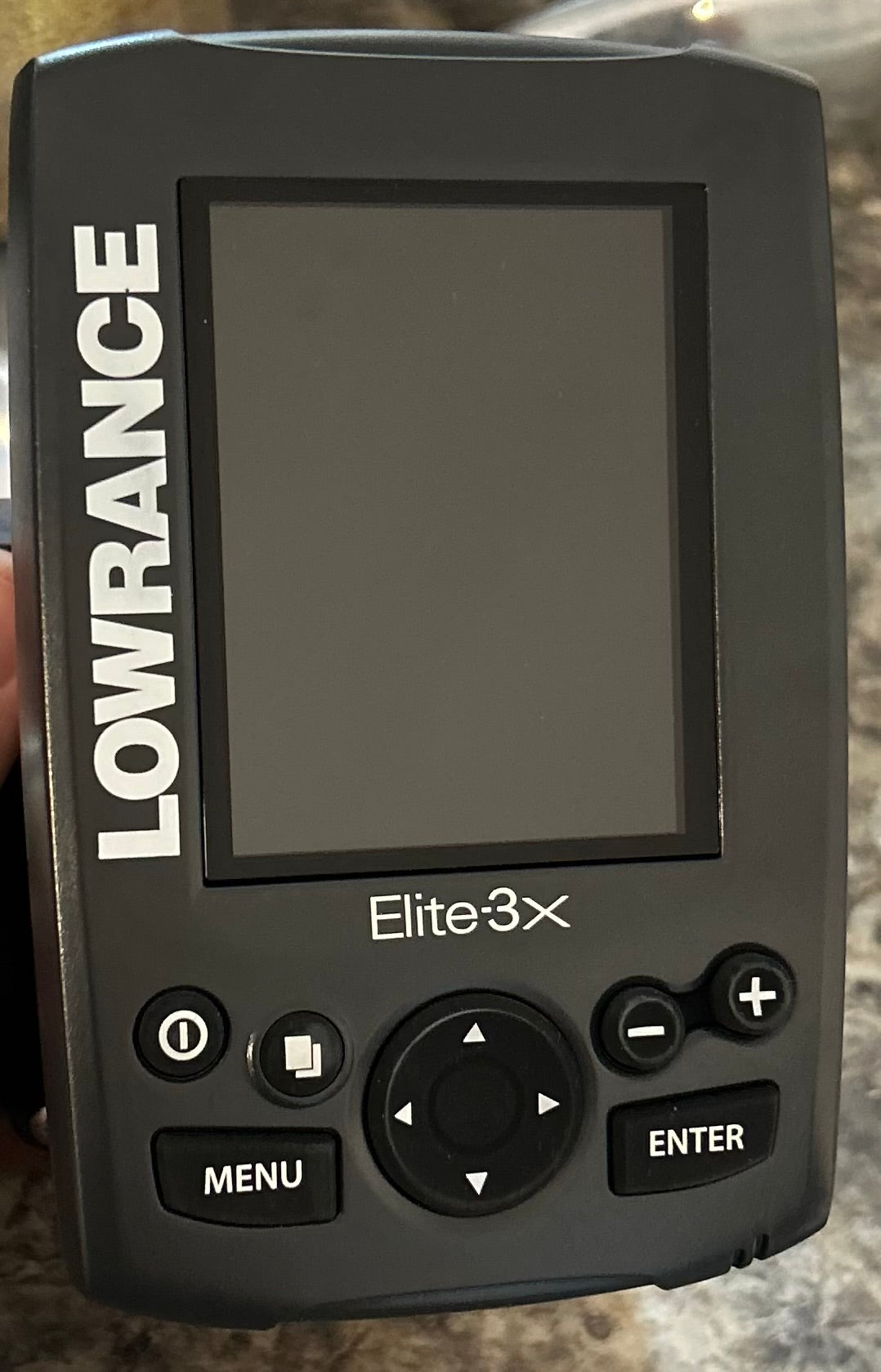 Lowrance Elite-3X Fish Finder Sonar w/ Transducer, Mount & Cables