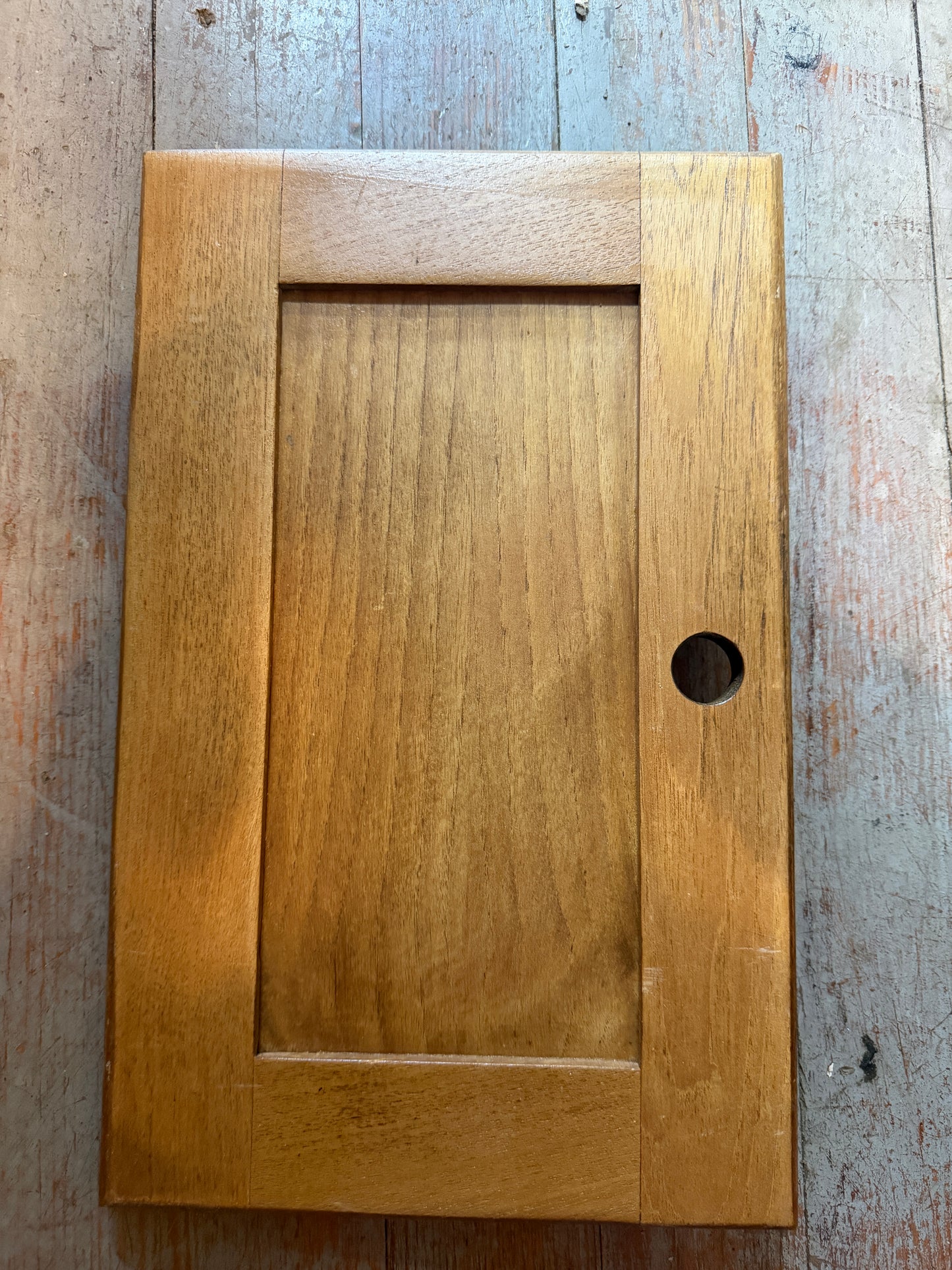 Teak Interior Cabinet Door - ID: 14 3/4" x 9" -- #360