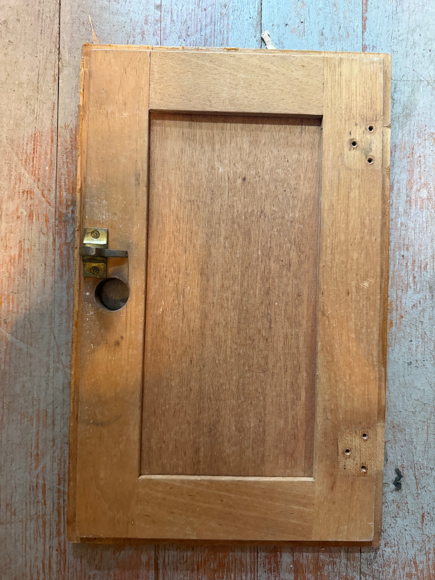 Teak Interior Cabinet Door - ID: 14 3/4" x 9" -- #360
