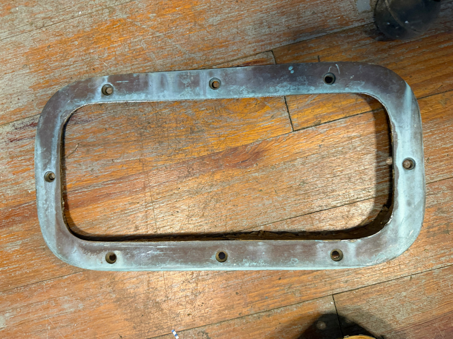 Opening Bronze Portlight / Porthole - ID: 12 3/8" x 5 1/4" x 1 1/2" Mounting Thickness